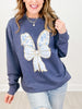 Blue and Gold Easter Bunny Ears Sweatshirt