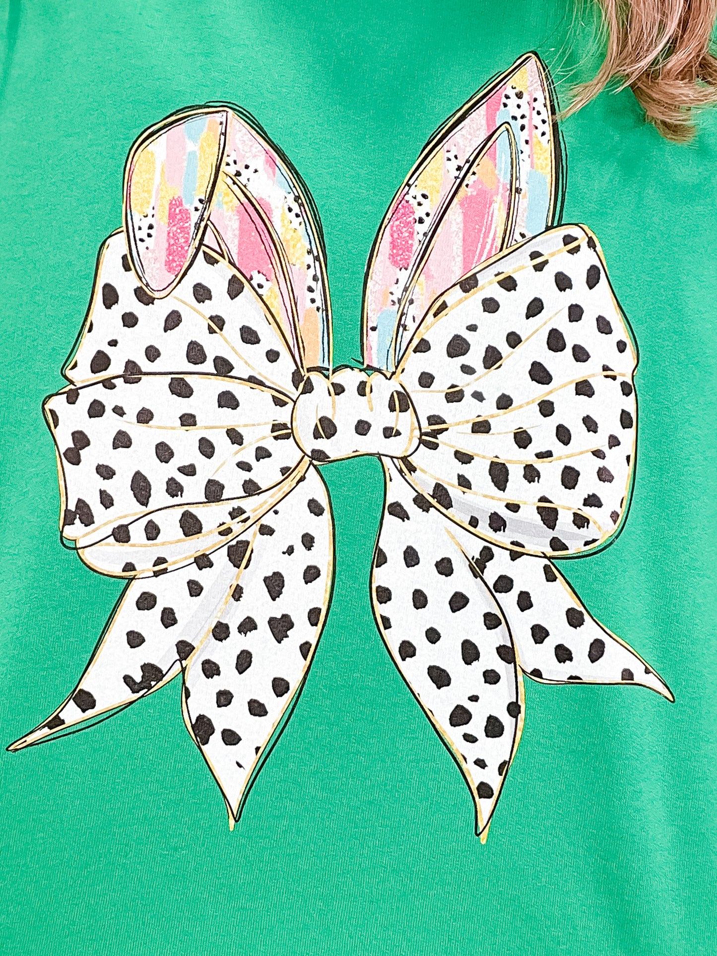 Brushstrokes Easter Rabbit Ears Sweatshirt