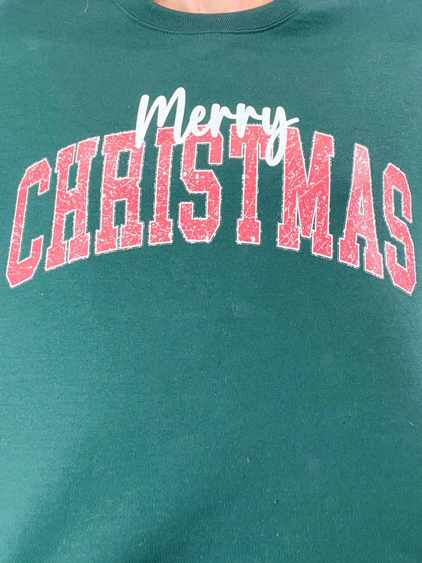 Merry Christmas University Graphic Top