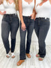 Judy Blue High Waist Release Hem Slim Bootcut Jeans