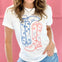 American Boots Labor Day Graphic Tee with Bling