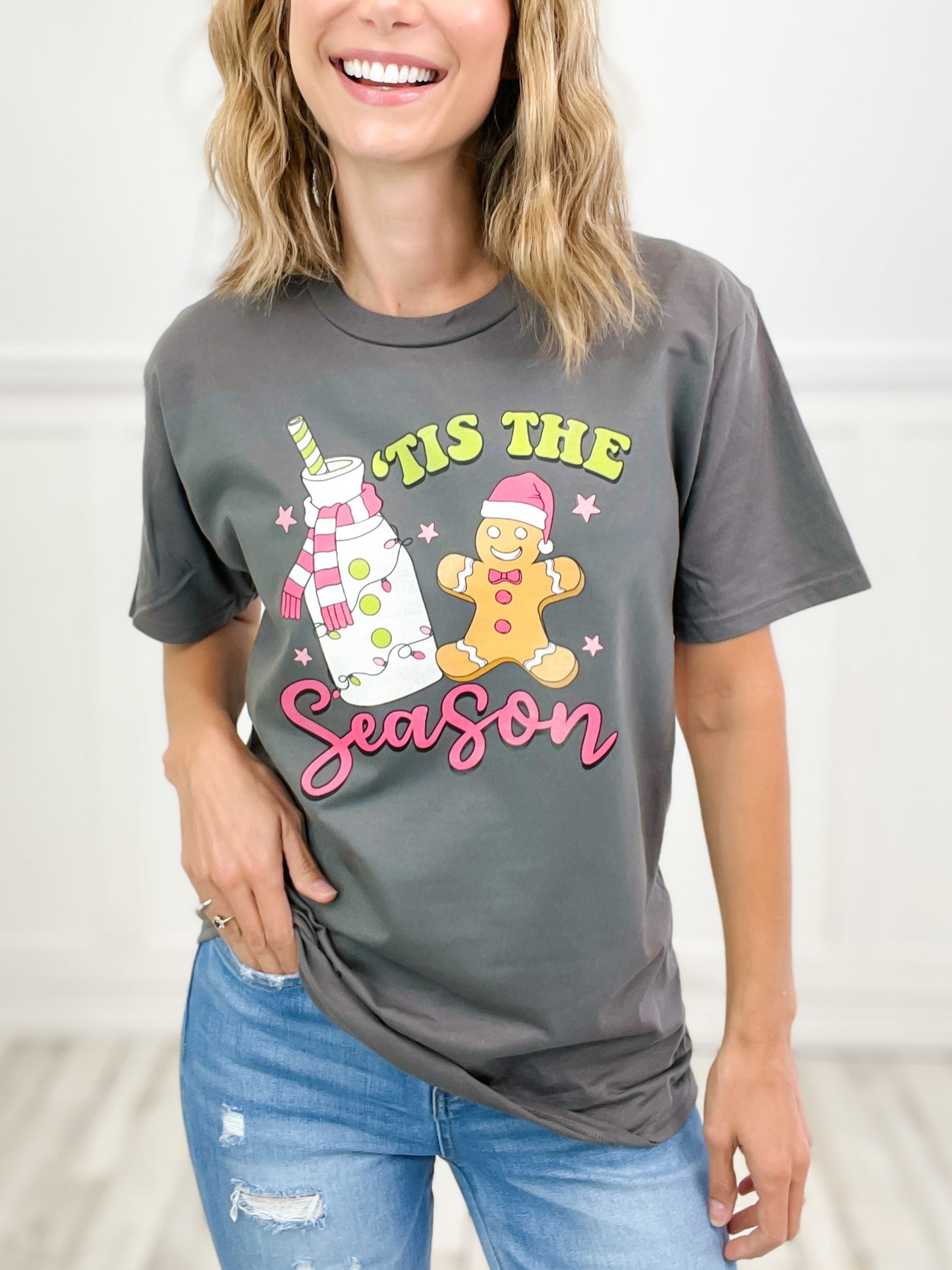 Tis The Season Gingerbread Graphic Tee