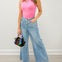 Judy Blue Hi-Rise Palazzo Featherweight Drawcord Jeans