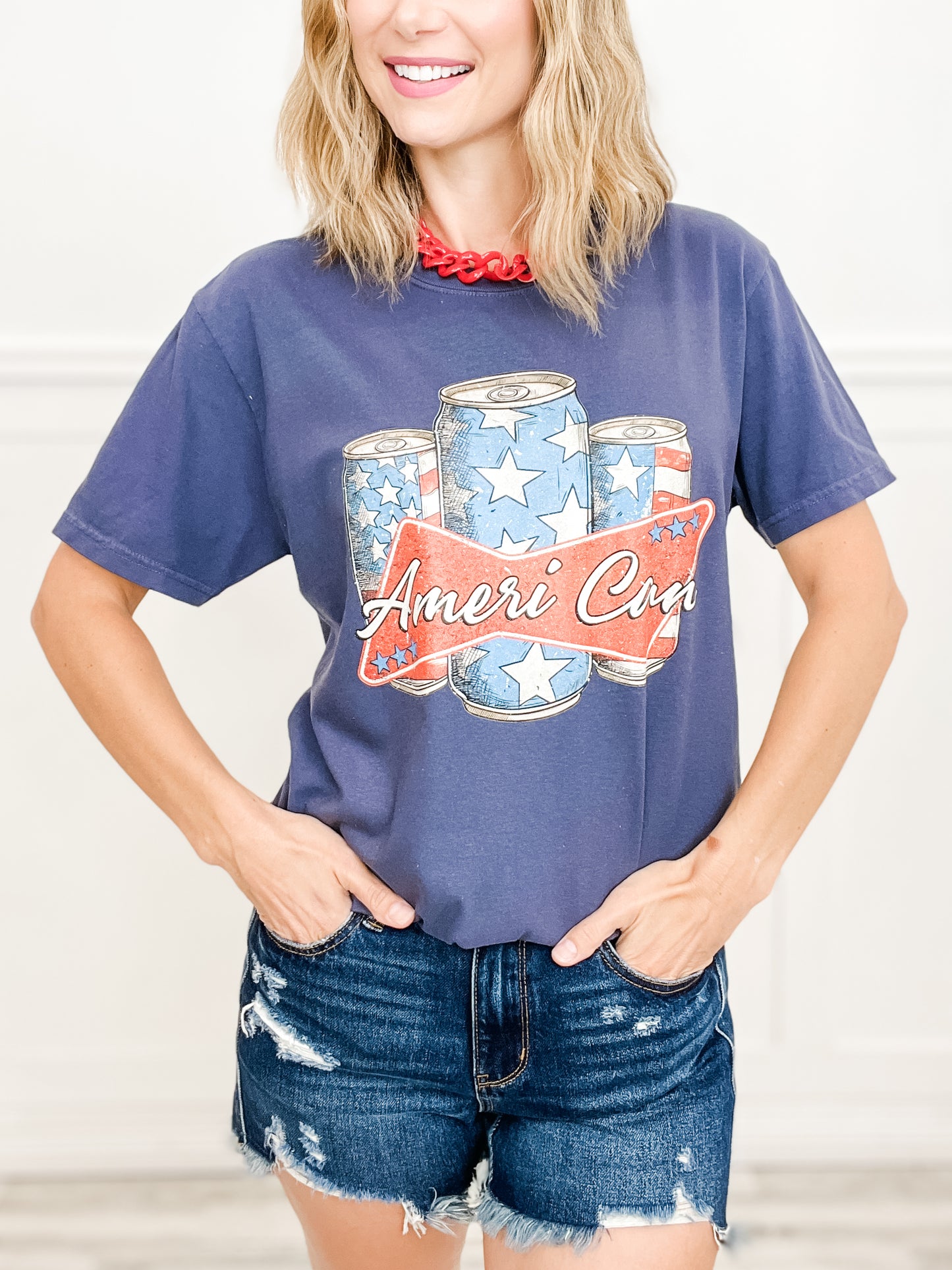 Ameri-Can Patriotic Graphic Tee