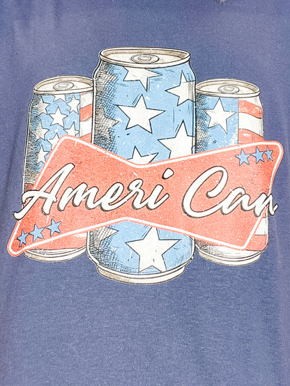 Ameri-Can Patriotic Graphic Tee