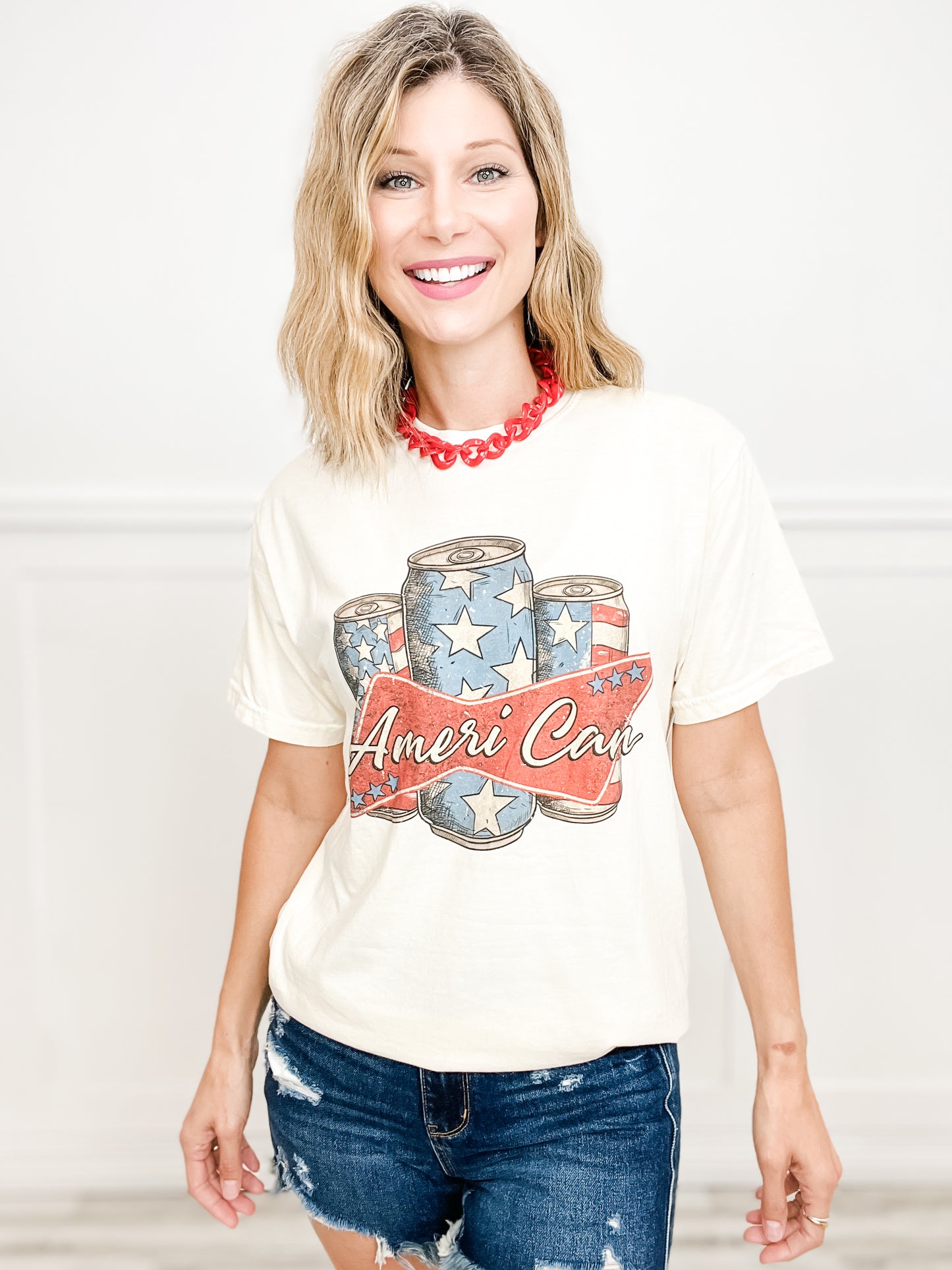 Ameri-Can Patriotic Graphic Tee