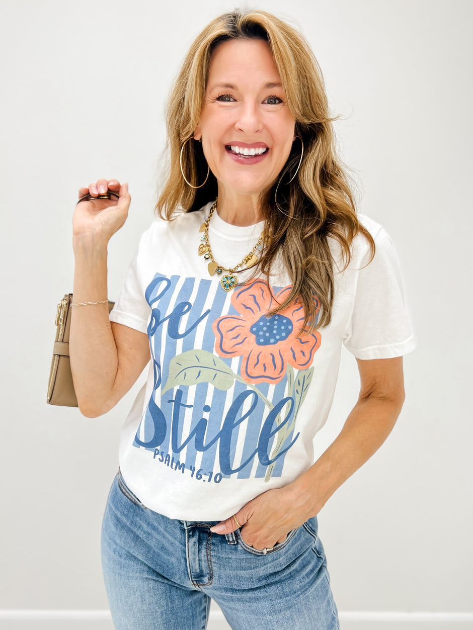 Be Still Psalm 46:10 Graphic Tee