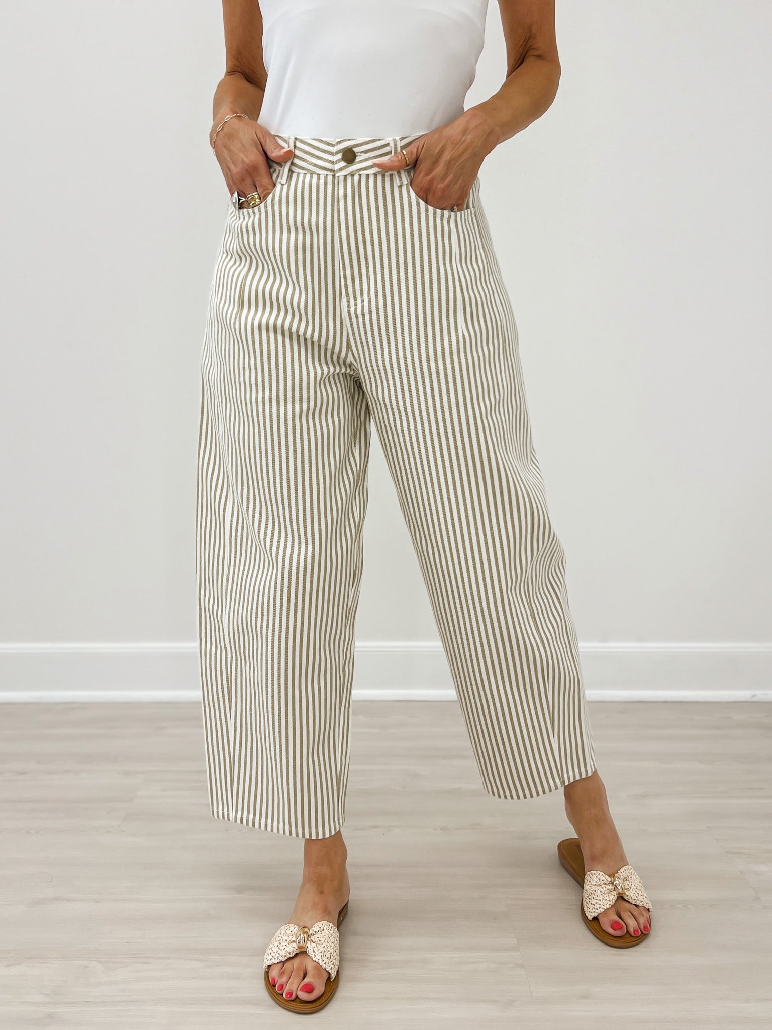 Pinstriped Pattern Pants