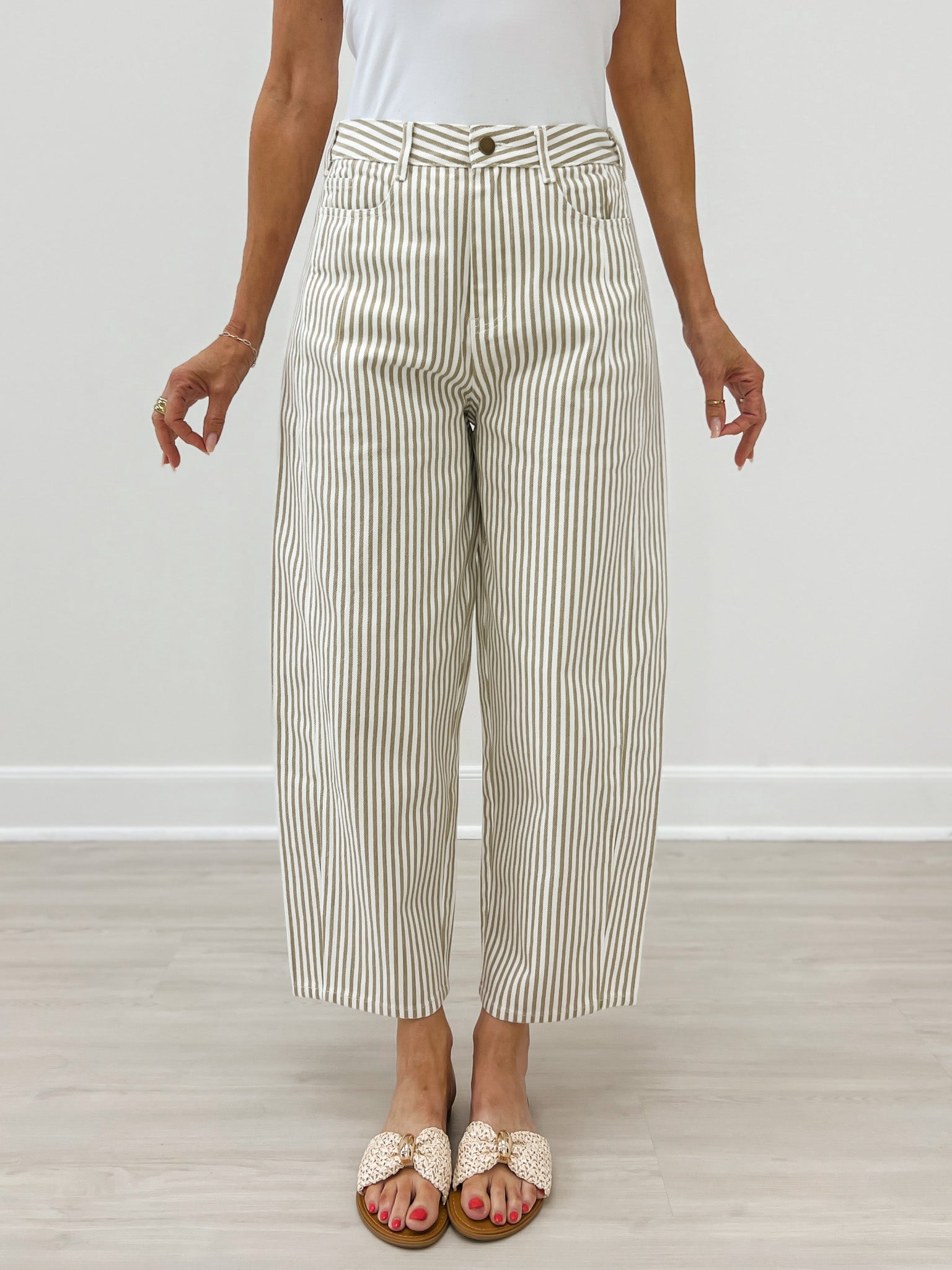 Pinstriped Pattern Pants
