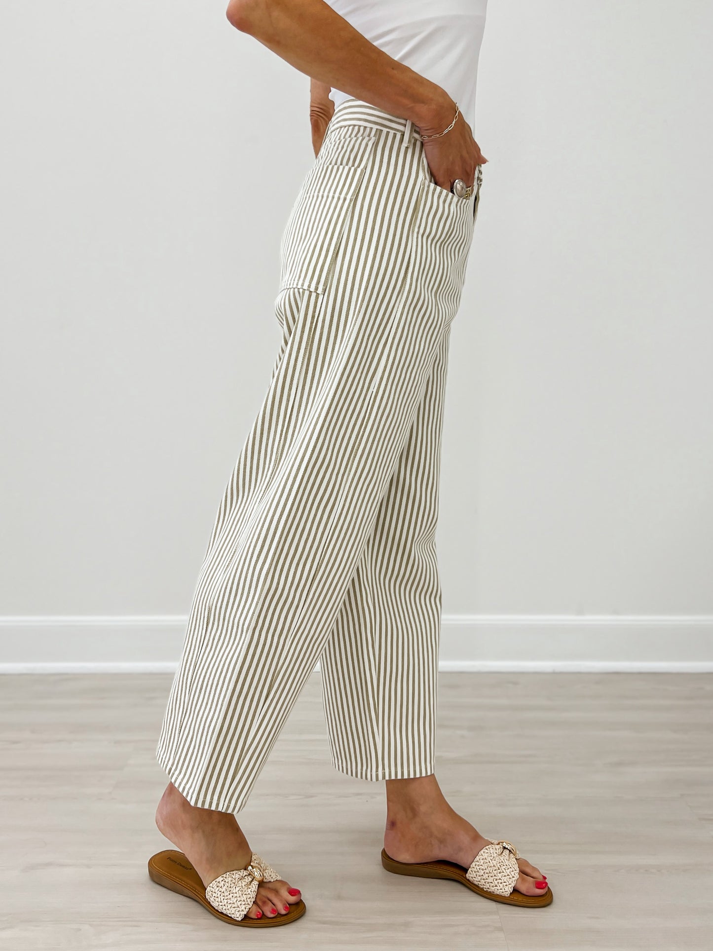 Pinstriped Pattern Pants