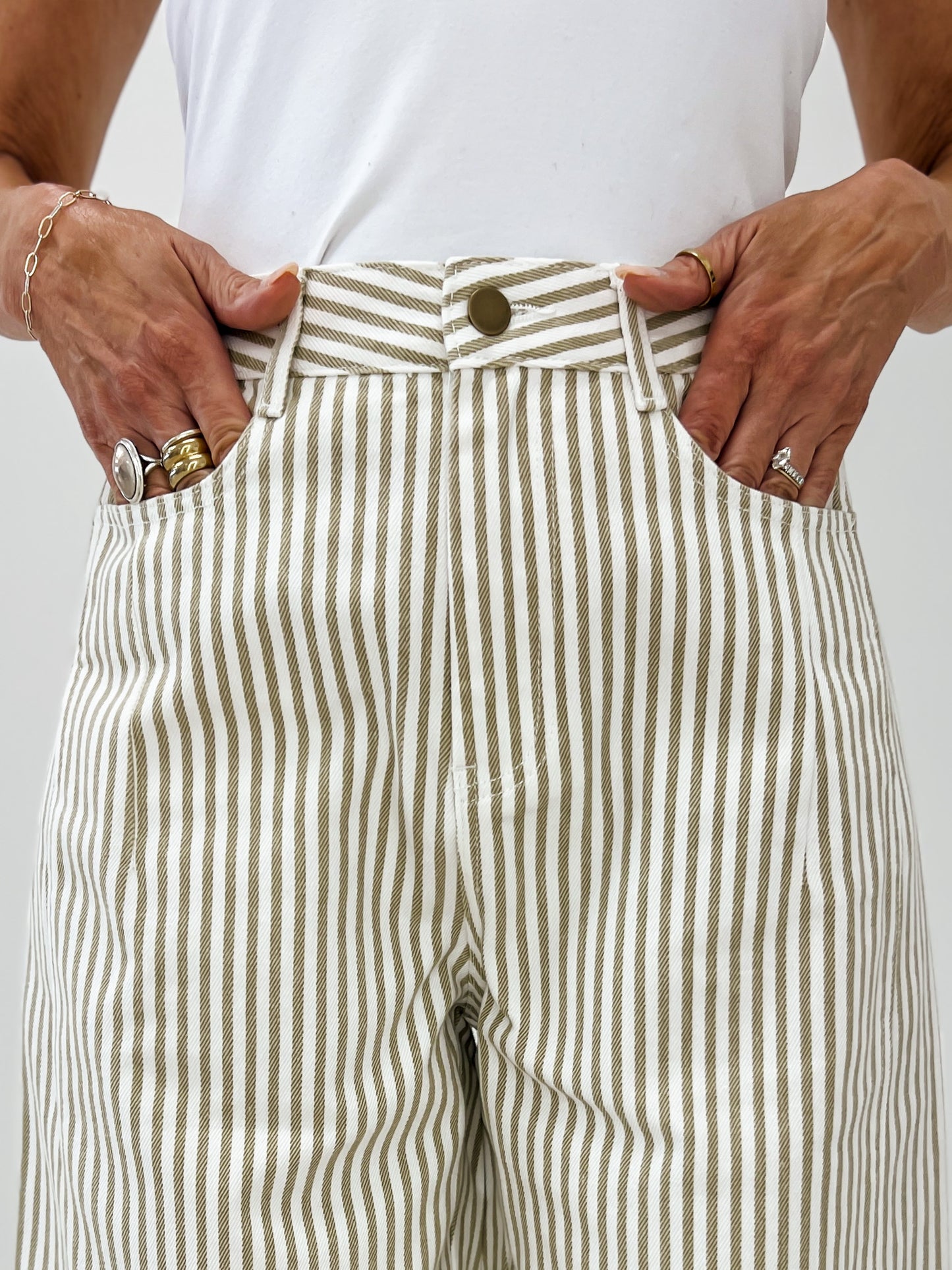 Pinstriped Pattern Pants