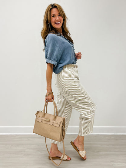 Pinstriped Pattern Pants