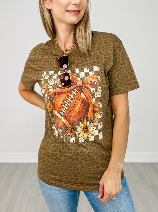 Fall Football Checker Board Graphic