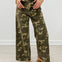 Camouflage Print Stretch Pants