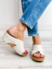 Corkys Tidbit Wedge Sandals in Ivory