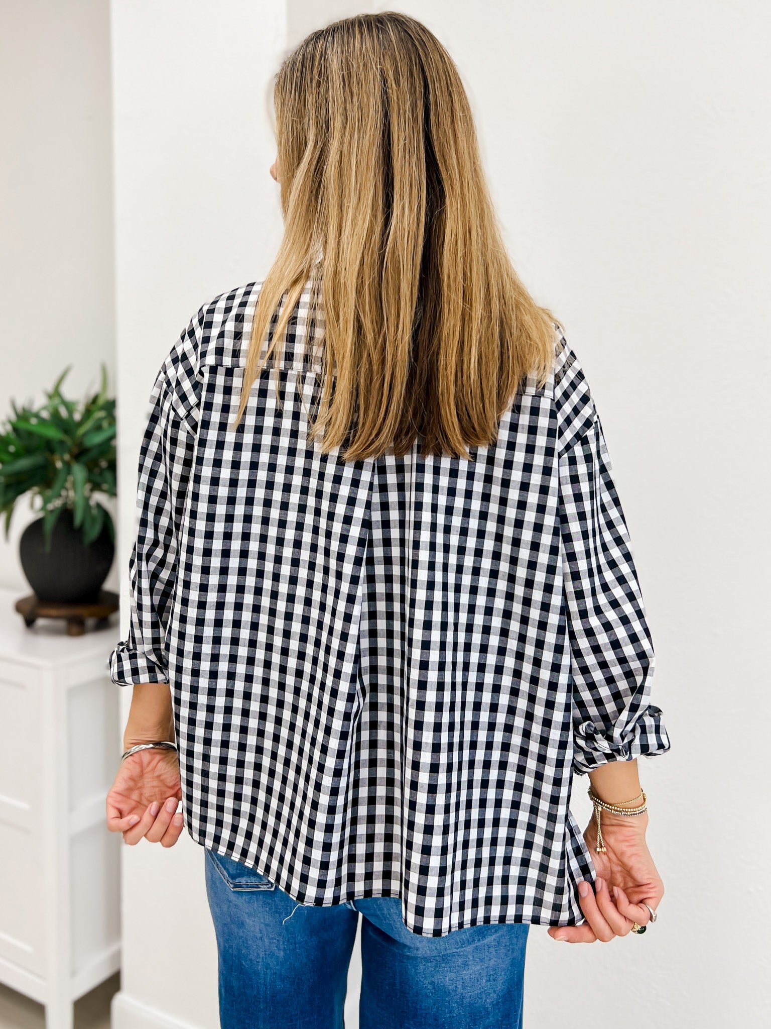 Charlotte Gingham Button Down Shirt
