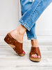 Corkys Tidbit Wedge Sandals in Bourban