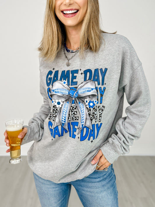 Game Day Bow and Football Custom Graphics