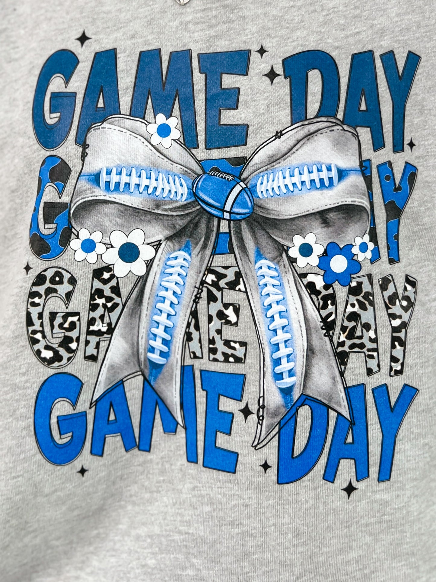 Game Day Bow and Football Custom Graphics
