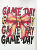 Game Day Bow and Football Custom Graphics