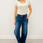 Judy Blue HEADLINER Hi-Rise Wide Leg Double Button Trouser Jeans