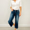 Judy Blue LAST KISS Mid-Rise Tummy Control Crop Wide Leg Denim Jeans