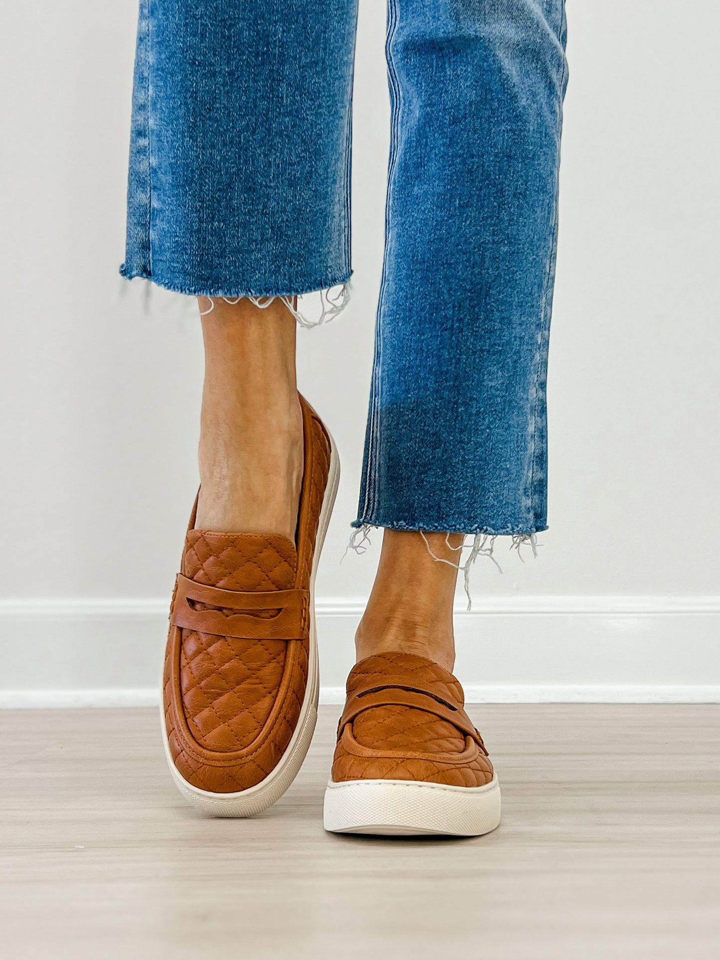 Corkys Guilty As Charged Quilted Loafers in COGNAC