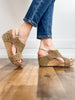 Corkys Ashley Wedge Sandals in Gold Rhinestones