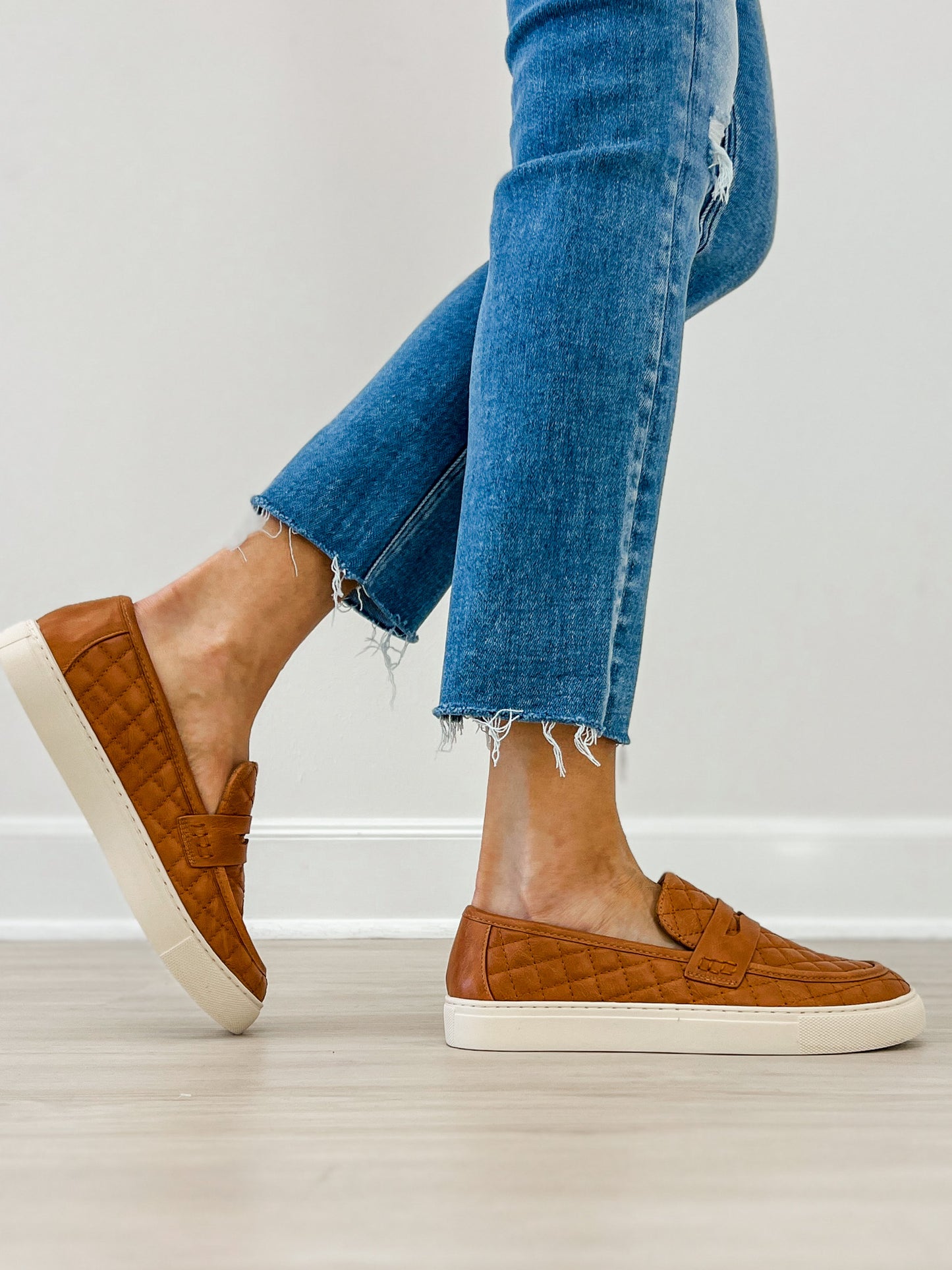 Corkys Guilty As Charged Quilted Loafers in COGNAC