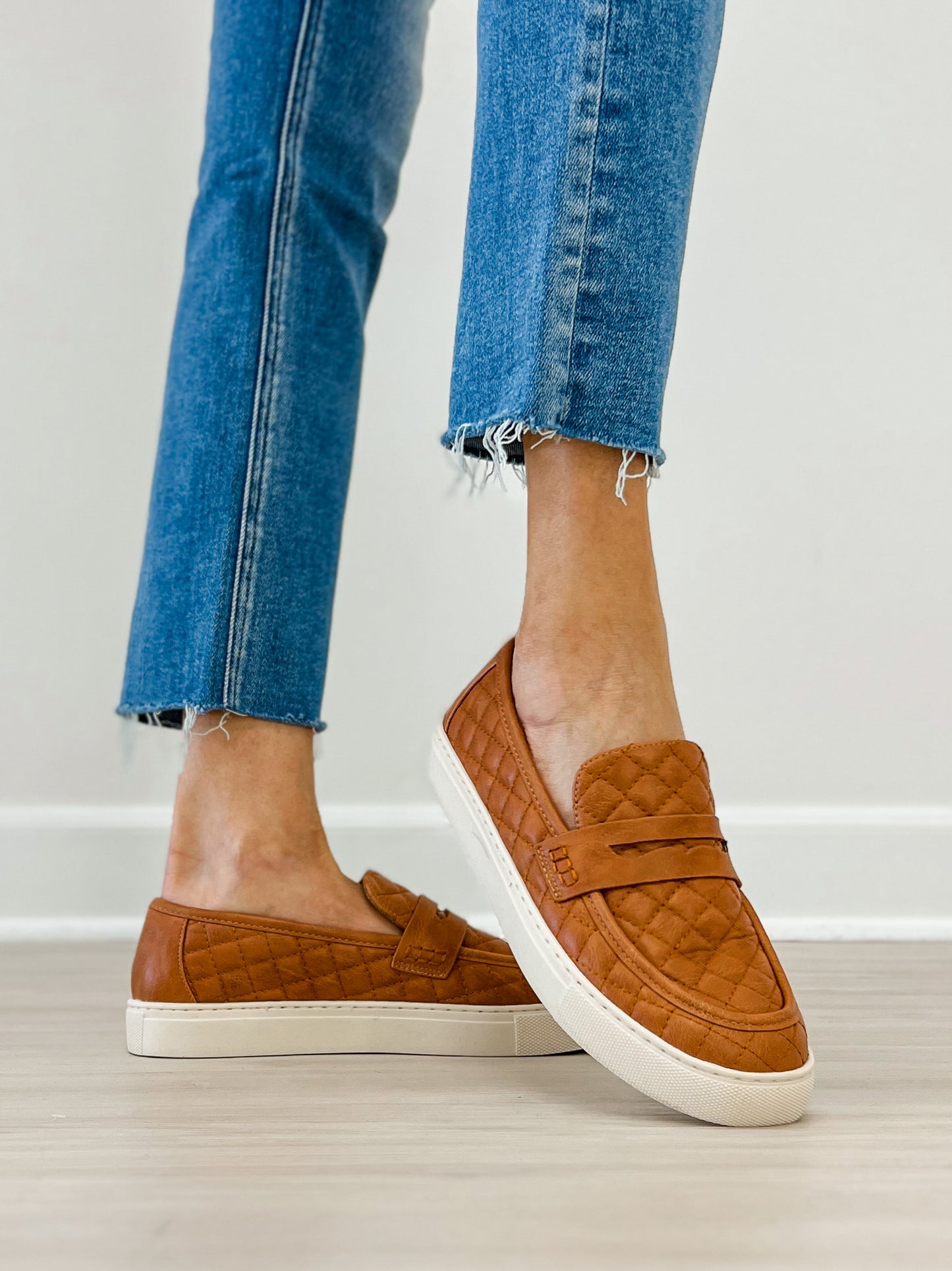 Corkys Guilty As Charged Quilted Loafers in COGNAC