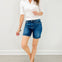 Judy Blue MAGGIE MAE High Waist Bermuda Denim Shorts