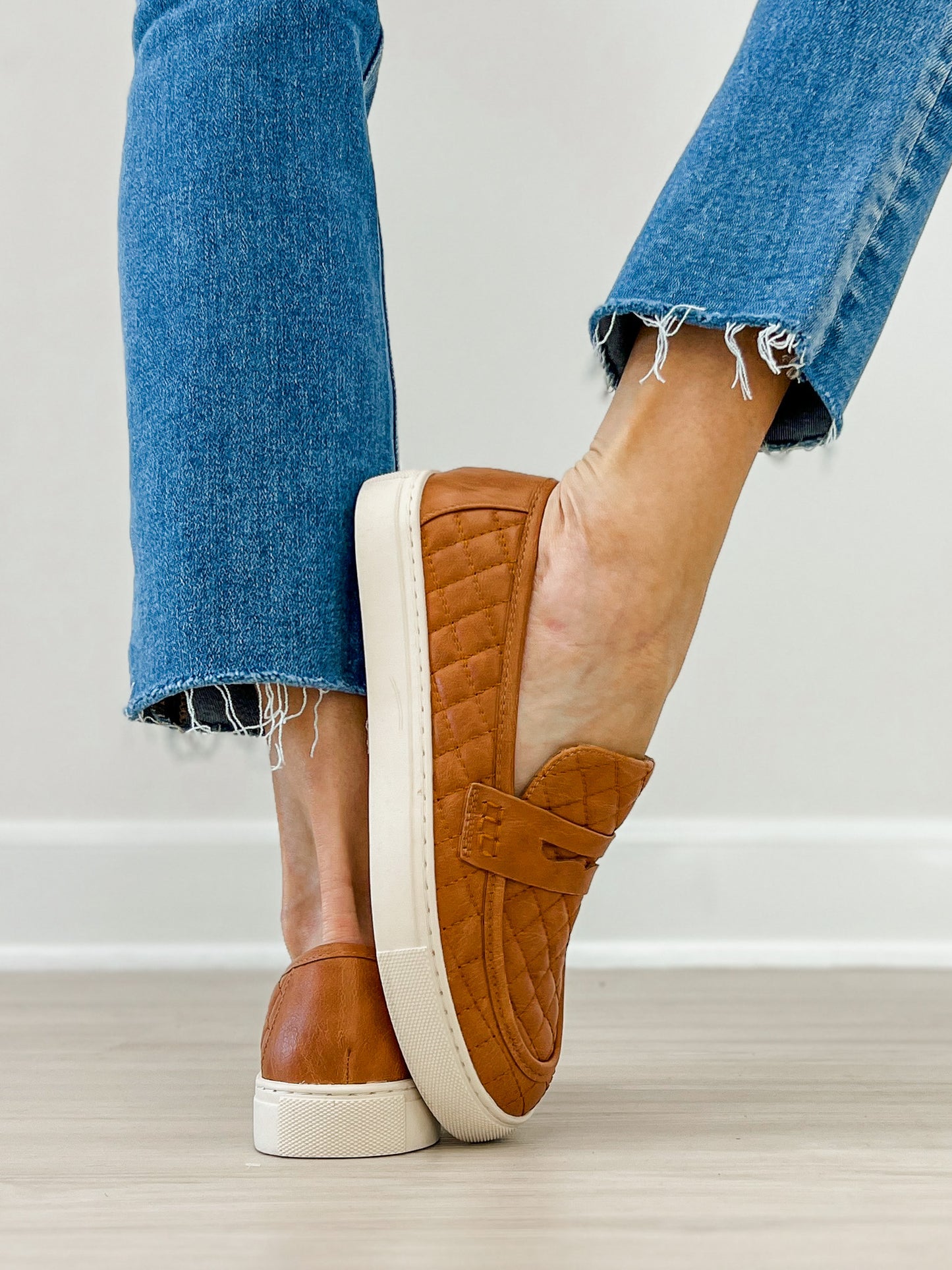 Corkys Guilty As Charged Quilted Loafers in COGNAC