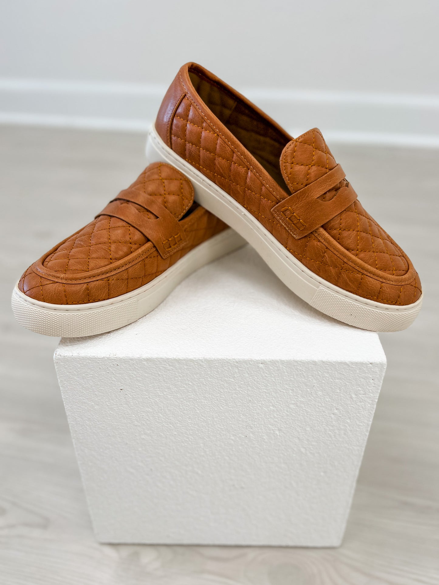 Corkys Guilty As Charged Quilted Loafers in COGNAC