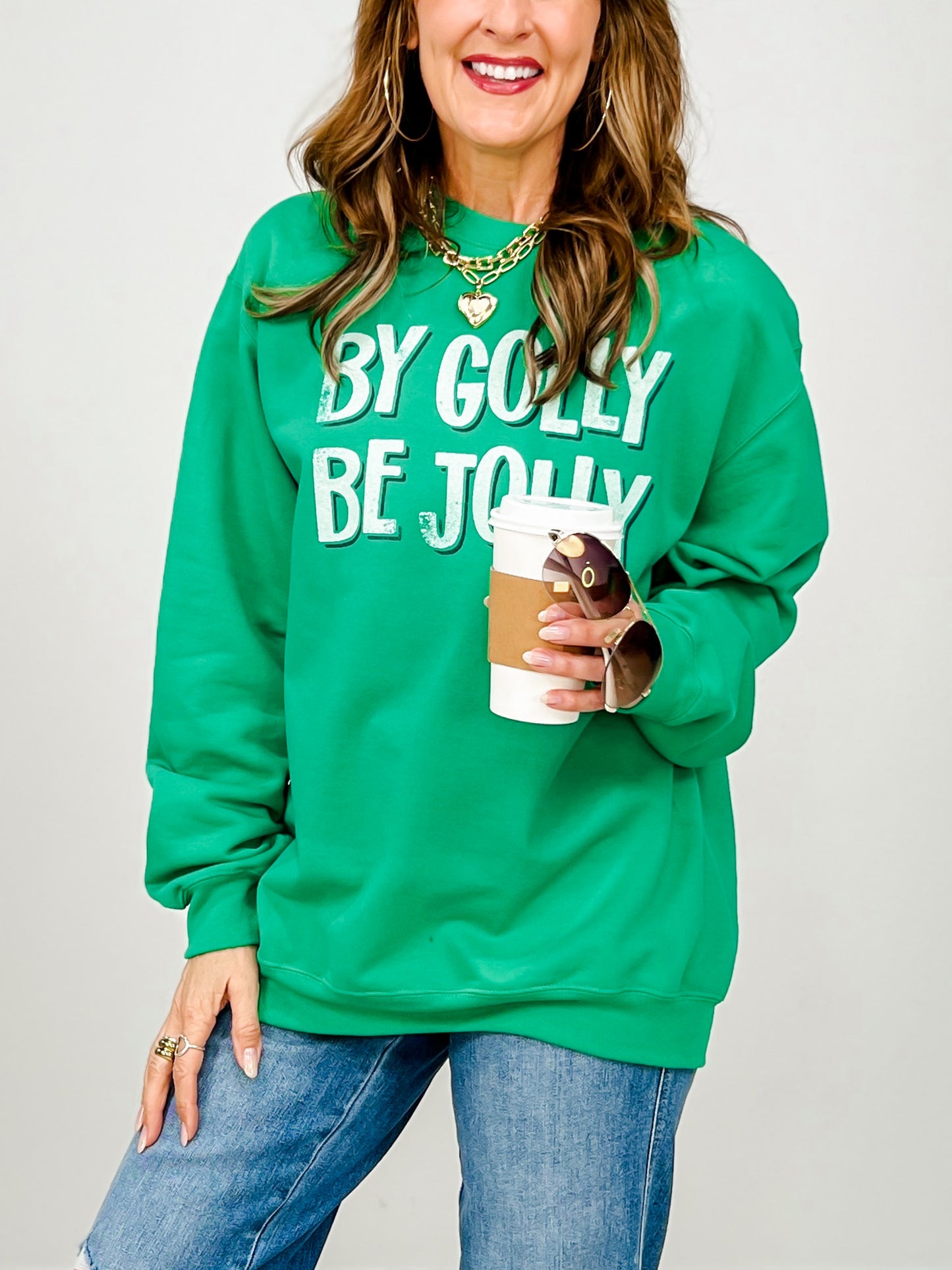 By Golly Be Jolly Graphic Sweatshirt