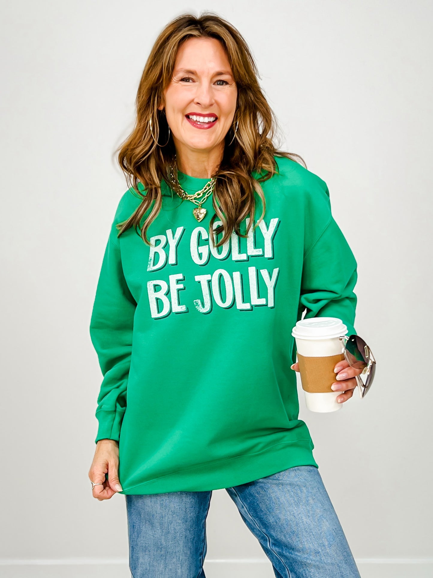 By Golly Be Jolly Graphic Sweatshirt