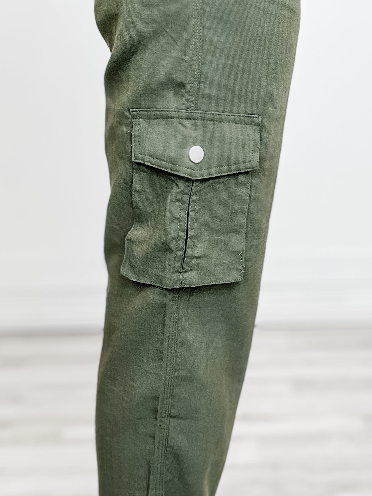 Draw String Nylon Cargo Pants