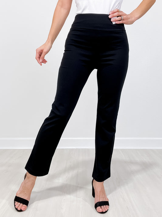 Magic Slim Straight Pants in Black