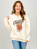 Christmas Cheers Retro Graphic Top