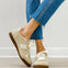 Yellowbox Nurita Lace-Up Sneaker in Cream