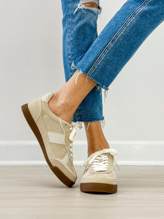 Yellowbox Nurita Lace-Up Sneaker in Cream