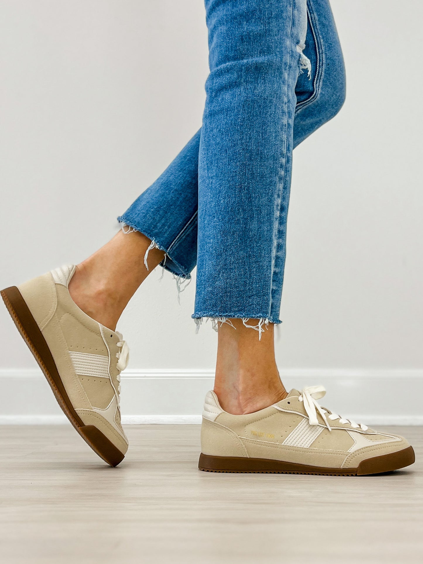 Yellowbox Nurita Lace-Up Sneaker in Cream