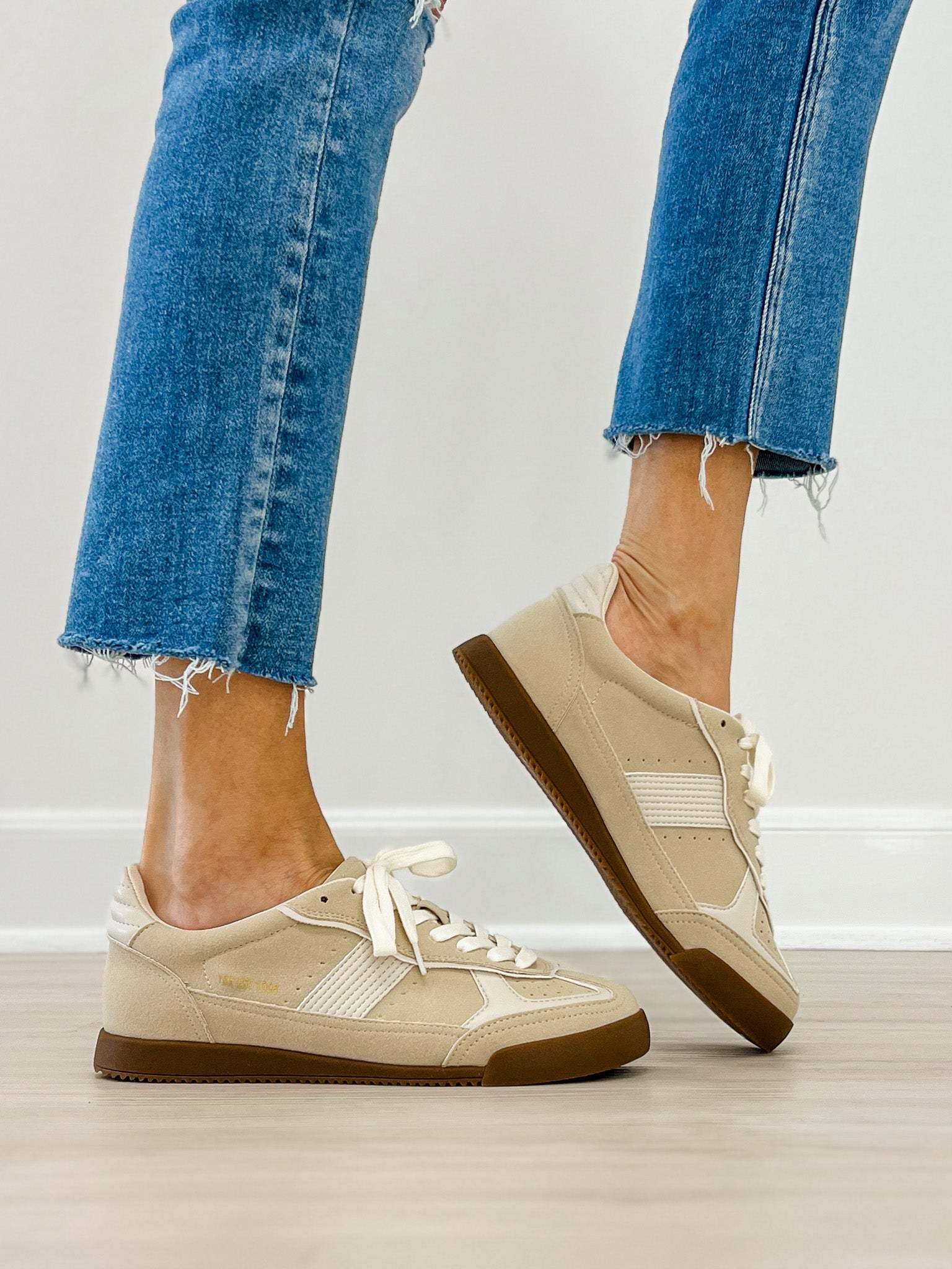 Yellowbox Nurita Lace-Up Sneaker in Cream