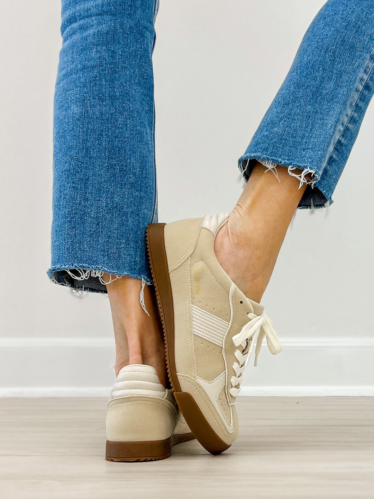 Yellowbox Nurita Lace-Up Sneaker in Cream