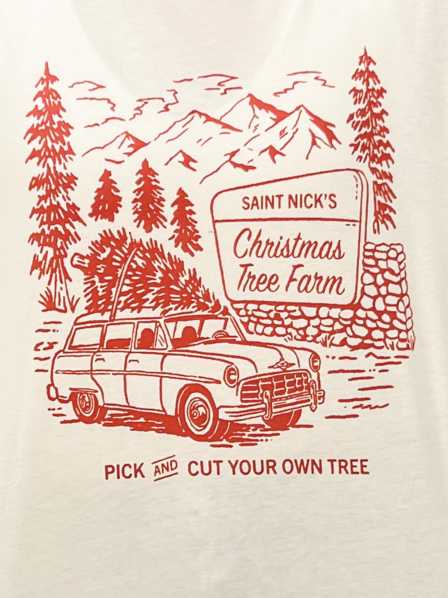 Saint Nick's Christmas Tree Farm Long Sleeve Graphic Tee