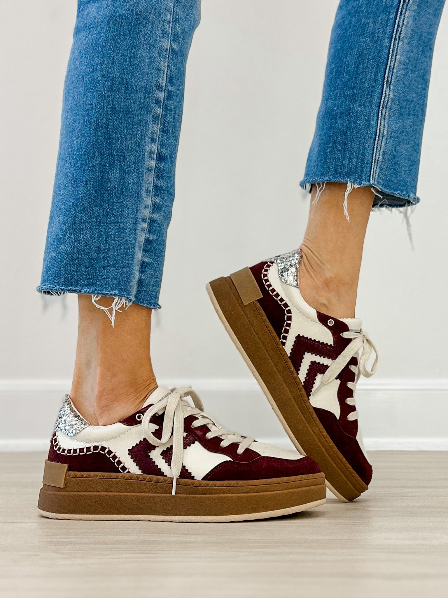 Oculus Platform Sneaker in Burgundy