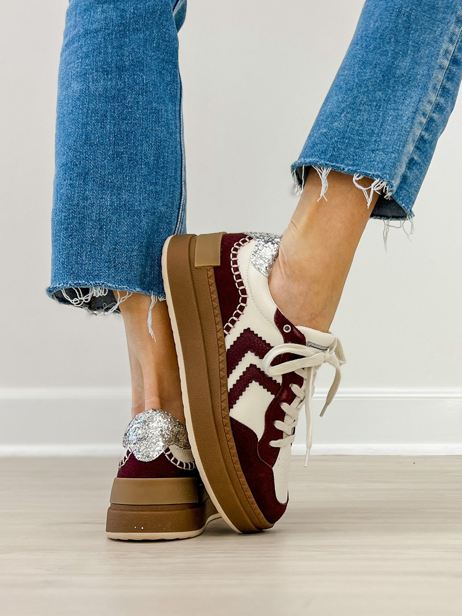 Oculus Platform Sneaker in Burgundy