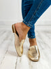 Corkys Spotlight Slip On Mule Shoes in Gold