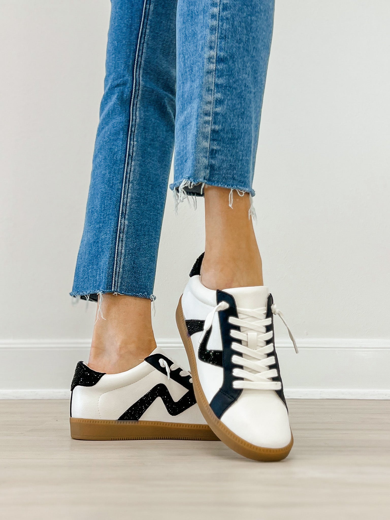 Yellowbox Ziti Crystal Sneaker in Black