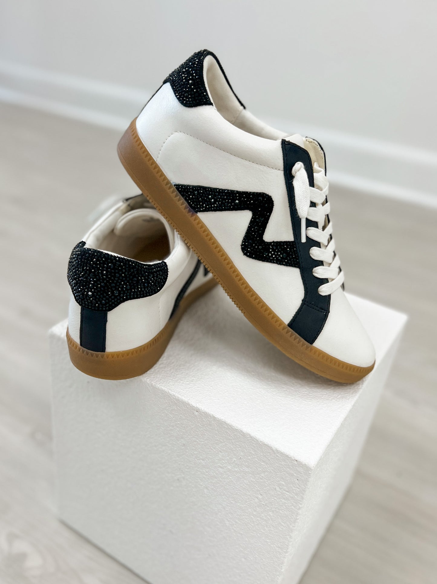 Yellowbox Ziti Crystal Sneaker in Black