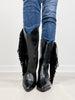 MCKENNA Fringe Western Boot in Black